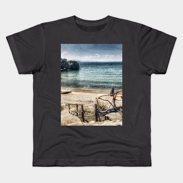 Perfect getaway on Mediterranean sea Kids T-Shirt by Khala